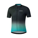 jersey shimano team hombre l negro-verde cw-jsps-ve31m